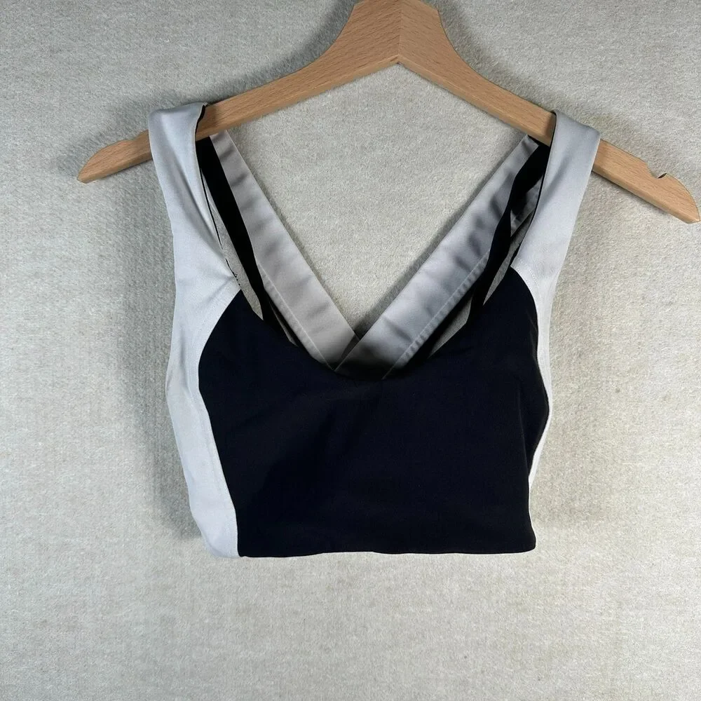 Lululemon Colorblock Sports Bra Women XS Criss Cross Yoga Gym Athleisure Fitness